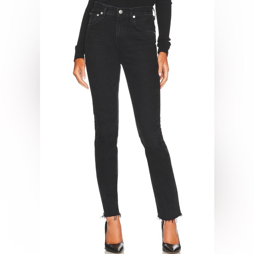 7 for all mankind Women's Black Skinny Jeans